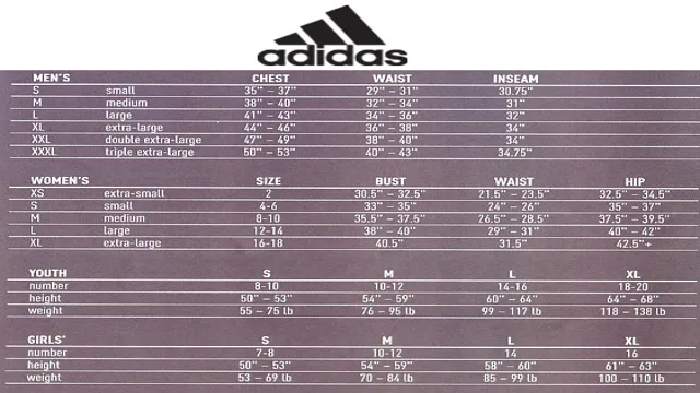 Adidas Youth Jersey Size Chart