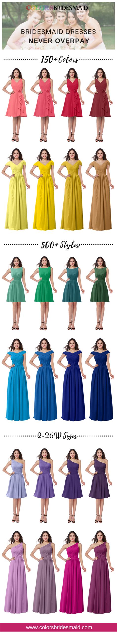 Are Colors Bridesmaid Dresses True To Size? – SizeChartly