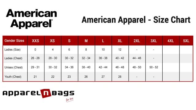 good american clothing size chart