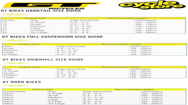 GT Aggressor Pro Size Chart – SizeChartly